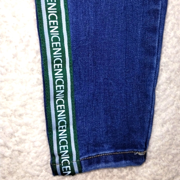 Skinny Distressed Blue Jeans - Stradivarius Slim Fit Size 4 - Picture 5 of 7